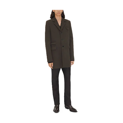 Bottega Veneta FW21 Wool Overcoat Dark Chocolate Brown 659597VKUU02113