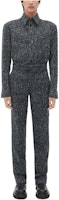 Bottega Veneta FW22 Black Grey High-Waisted Straight-Leg Casual Pants 716952V2IU01063 Bottega Veneta FW22 Black Grey High-Waisted Straight-Leg Casual Pants 716952V2IU01063