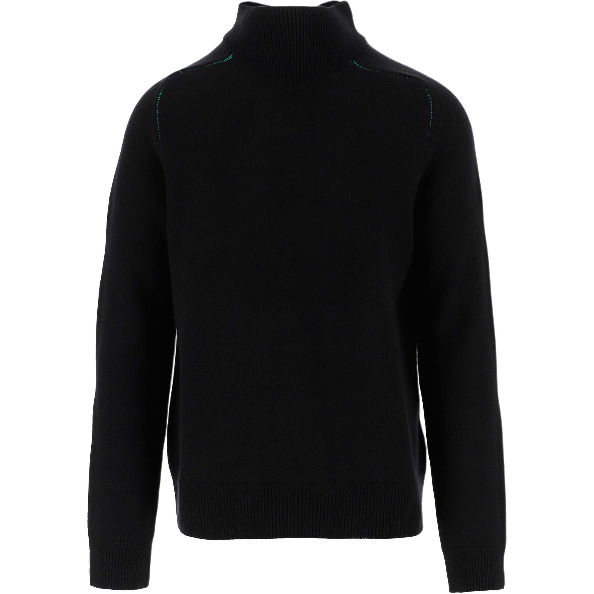 Bottega Veneta FW22  Black Wool Turtleneck Sweater 704896V07J01000