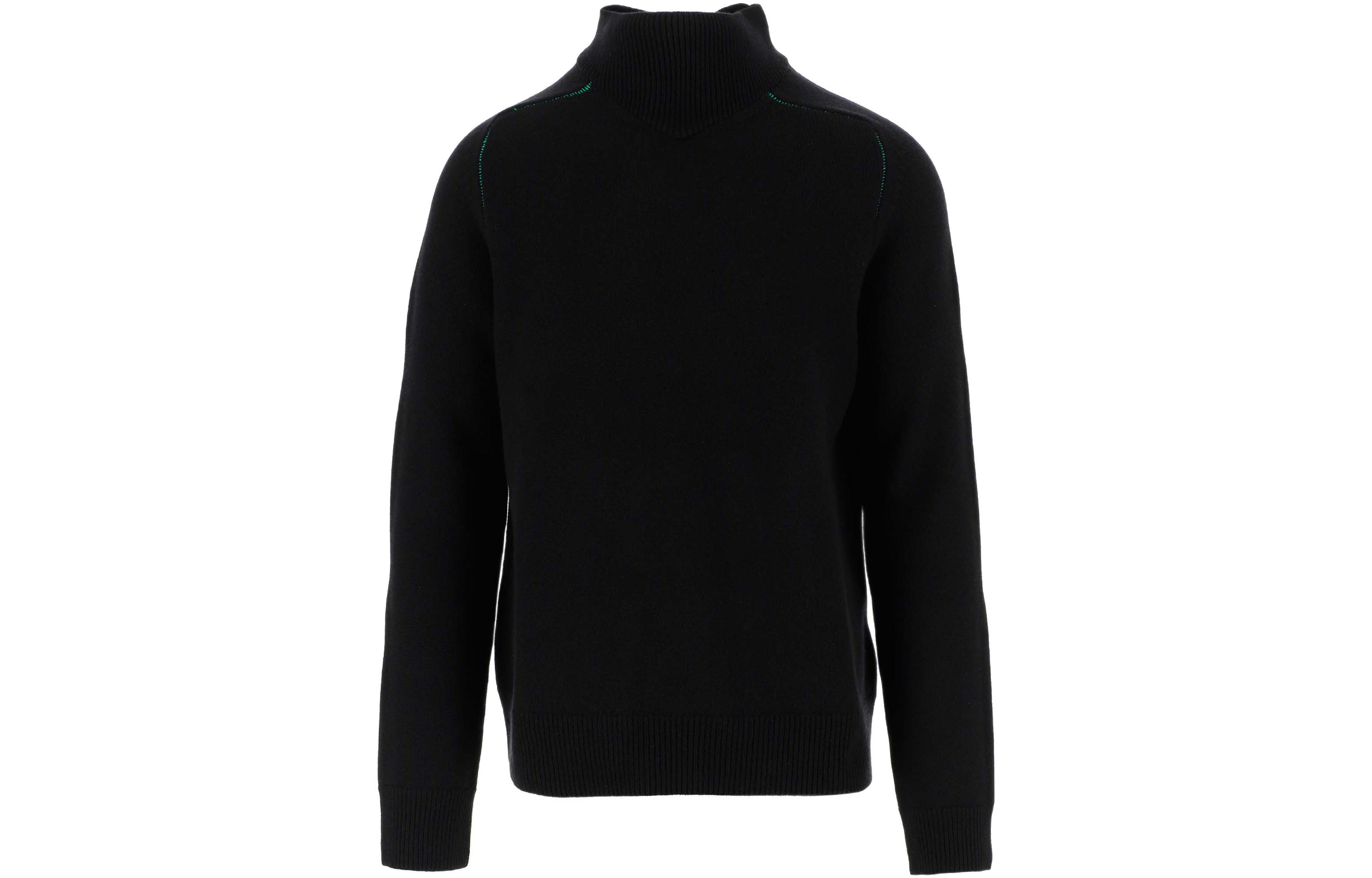 Order Bottega Veneta FW22 Suéter de Cuello Alto Negro de Lana. 704896V07J01000