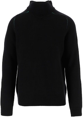 Bottega Veneta FW22 Suéter de Cuello Alto Negro de Lana. 704896V07J01000 Order Bottega Veneta FW22 Suéter de Cuello Alto Negro de Lana. 704896V07J01000