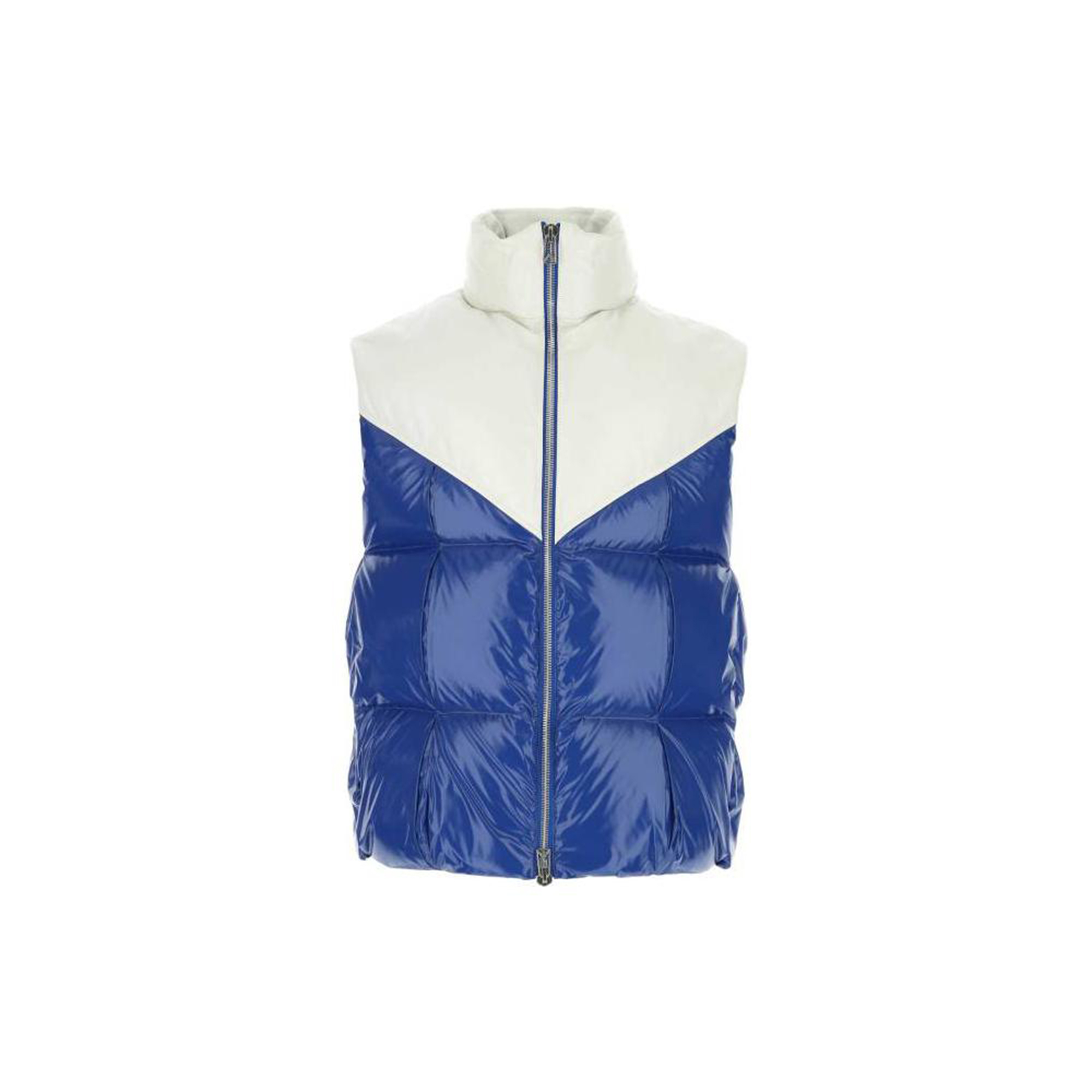 Buy Bottega Veneta FW22  Colorblock Zip-Up Sleeveless Vest Blue 704136V0Y304289