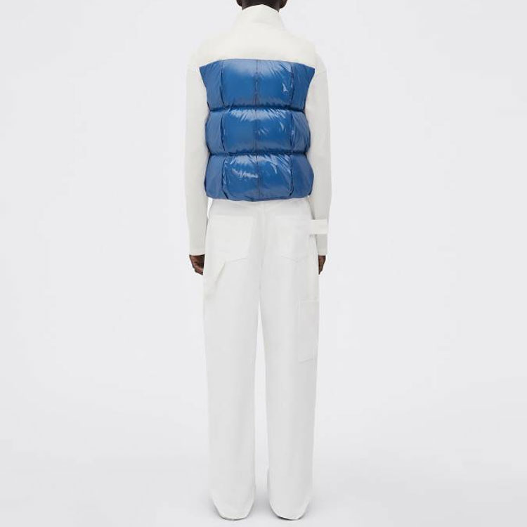Purchase Bottega Veneta FW22  Colorblock Zip-Up Sleeveless Vest Blue 704136V0Y304289