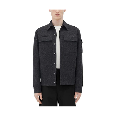 Bottega Veneta FW22 Long-Sleeve Collared Button-Up Shirt 703641V0BJ01154