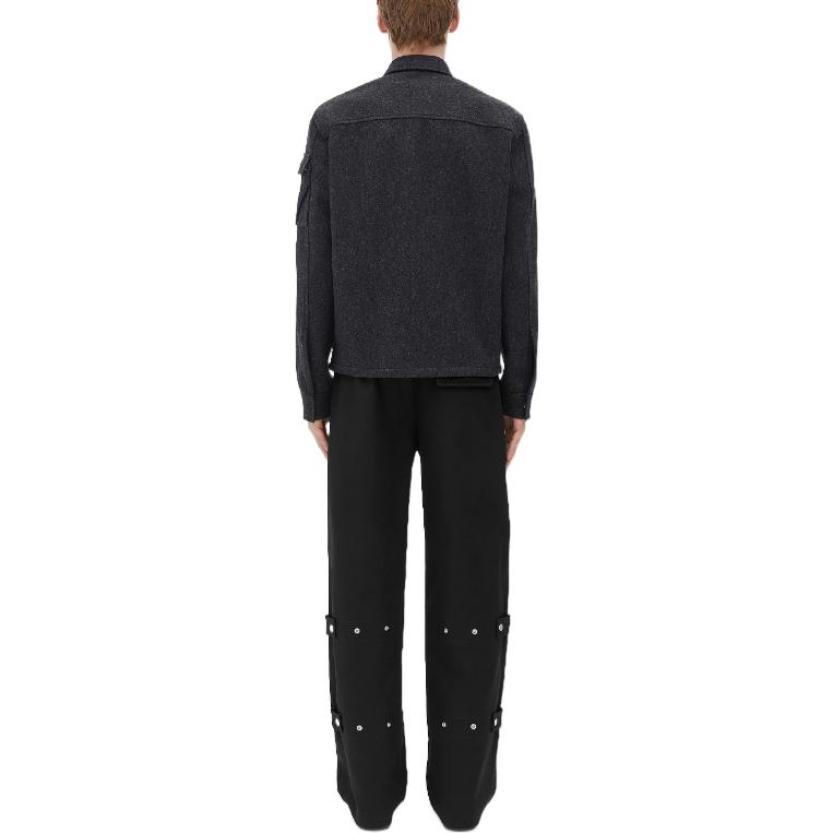 Shop 보테가 베네타 FW22 긴팔 카라 버튼업 셔츠 703641V0BJ01154