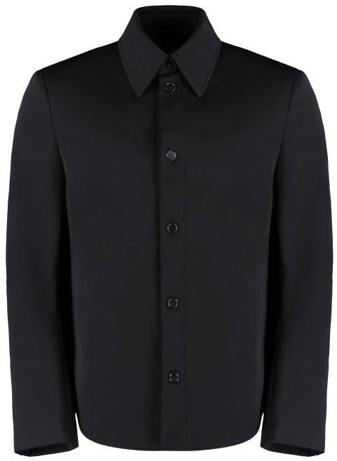 bottega-veneta-fw-22-black-solid-color-collared-long-sleeve-jacket-713861-vkwz-01000