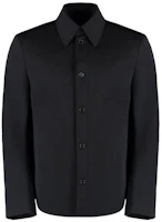 Bottega Veneta FW22 Black Solid Color Collared Long-Sleeve Jacket 713861VKWZ01000 Bottega Veneta FW22 Black Solid Color Collared Long-Sleeve Jacket 713861VKWZ01000
