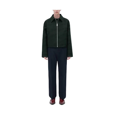 Bottega Veneta FW22 Color-block Short Jacket Green 720520V1A803013