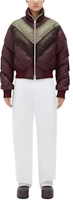Bottega Veneta FW22 Colorblock High-Neck Jacket Burgundy Menswear 713900V23U01365 Bottega Veneta FW22 Colorblock High-Neck Jacket Burgundy Menswear 713900V23U01365