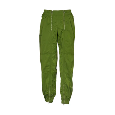 Bottega Veneta FW22 Green Tapered Zipper Casual Pants for Men 728069VF4K03052