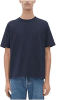 Bottega Veneta FW22 Mens Solid Color Crew Neck Tee Starry Black 737276VKLZ04038 Bottega Veneta FW22 Mens Solid Color Crew Neck Tee Starry Black 737276VKLZ04038