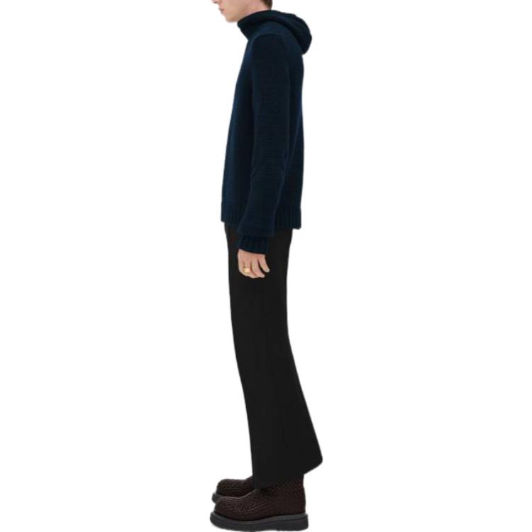 Purchase Bottega Veneta FW22 藍色連帽長袖上衣 帽T 710110V2EJ04020