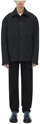 Bottega Veneta FW22 Solid Color Double-Breasted Jacket for Men 726071V2F101307 Buy Bottega Veneta FW22 Solid Color Double-Breasted Jacket for Men 726071V2F101307
