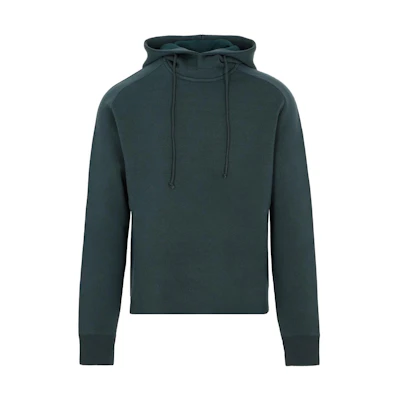 Bottega Veneta FW22 Solid Color Drawstring Hoodie Green Mens Pullover 707855VKN303413