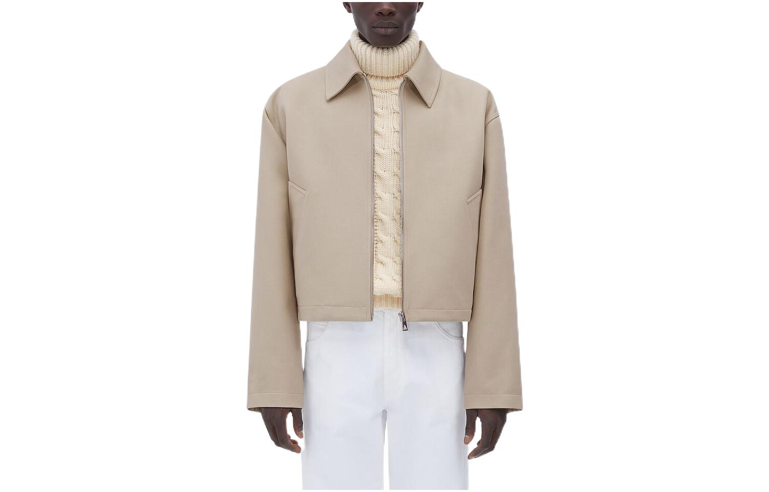 Order Bottega Veneta FW22 素色短外套 米杏棕 720520V2KX09881