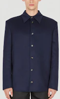 Purchase Bottega Veneta FW22 男士藍色單排扣襯領襯衫夾克 716972V2CA04140