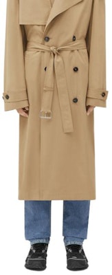 Bottega Veneta FW23 Cotton Trench Coat Double-Breasted Khaki Long Coat 749968VA5Y09733 Cheap Bottega Veneta FW23 Cotton Trench Coat Double-Breasted Khaki Long Coat 749968VA5Y09733
