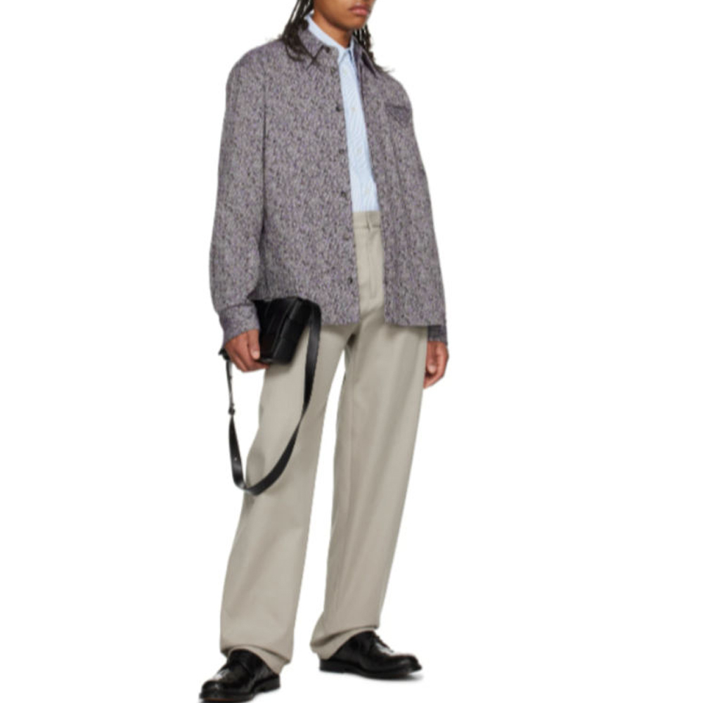 Lookbook Bottega Veneta FW23 幾何圖案長袖襯衫 多色款式 769224V36E05215