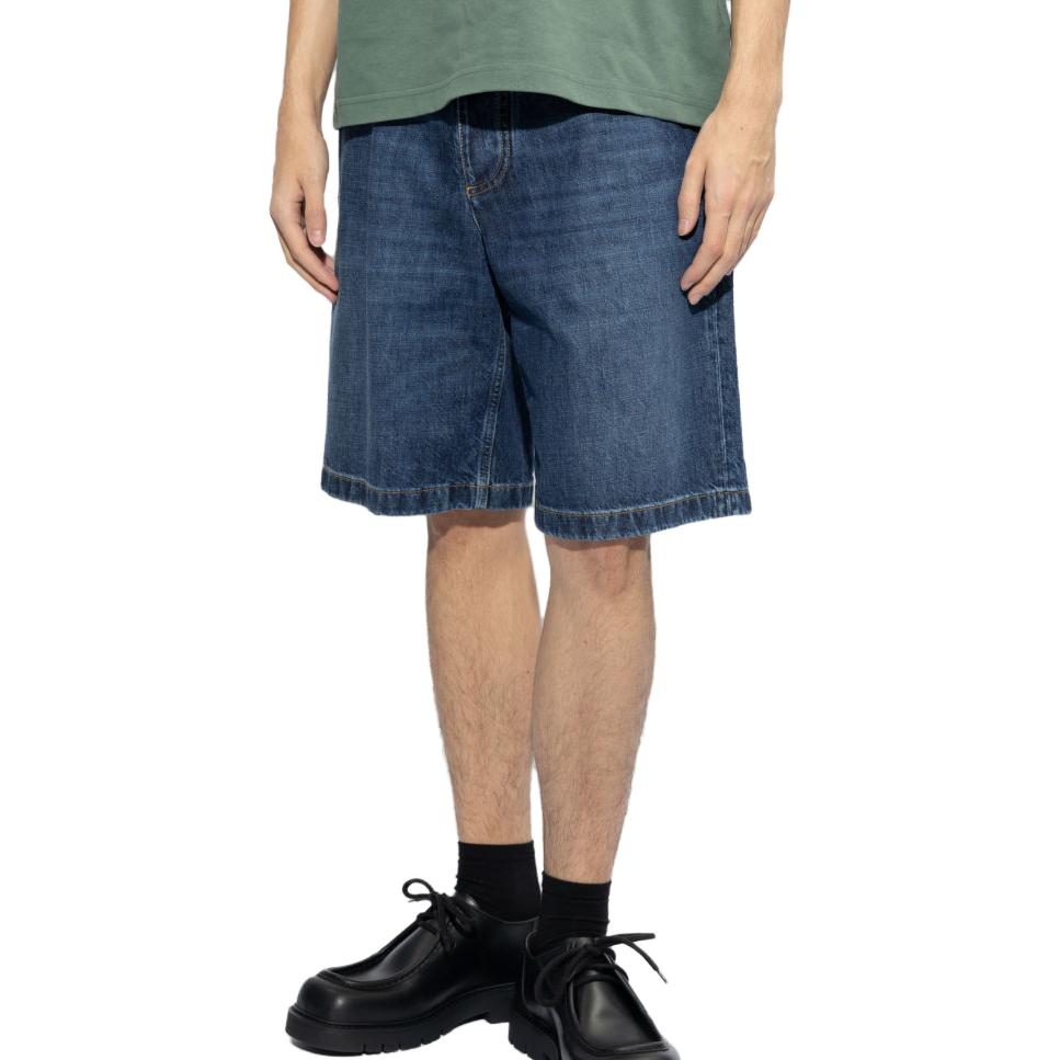 Purchase Bottega Veneta FW23 水洗直筒牛仔短褲 藍色 771881V2J804715