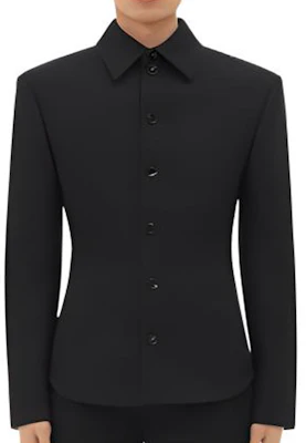 Bottega Veneta FW23 Black Solid Color Long-Sleeve Jacket Coat 761986VKPH01000 Buy Bottega Veneta FW23 Black Solid Color Long-Sleeve Jacket Coat 761986VKPH01000