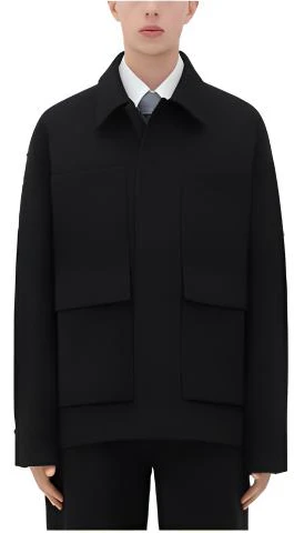 bottega-veneta-fw-23-black-solid-pocket-long-sleeve-casual-jacket-771418-v3-ps-01112