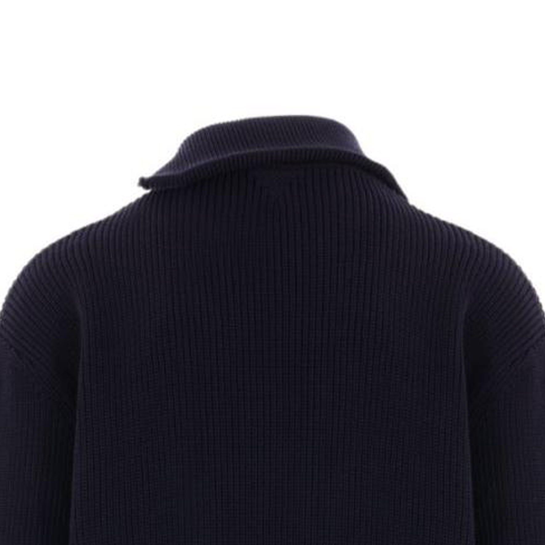 Sizing 보테가 베네타 FW23 솔리드 하이넥 더블 지퍼 니트 스웨터 블루 772557V2MQ04121