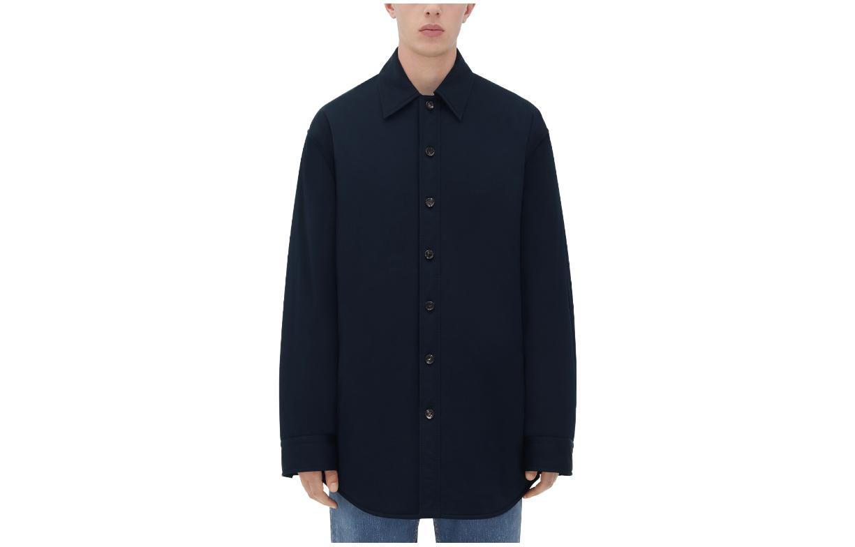 Order 寶緹嘉 FW23 男士深藍色單排扣長袖外套。 778655VF4K04121