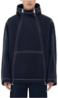 Bottega Veneta FW23 Stitch Double-Zip Hoodie Jacket Navy Blue 773098VF4K04121 Bottega Veneta FW23 Stitch Double-Zip Hoodie Jacket Navy Blue 773098VF4K04121