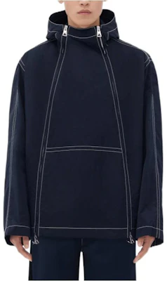 Bottega Veneta FW23 Stitch Double-Zip Hoodie Jacket Navy Blue 773098VF4K04121 Buy Bottega Veneta FW23 Stitch Double-Zip Hoodie Jacket Navy Blue 773098VF4K04121