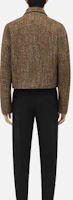 Purchase Bottega Veneta FW23 質感斑點拉鍊夾克-赤褐色 646907V3FG02199