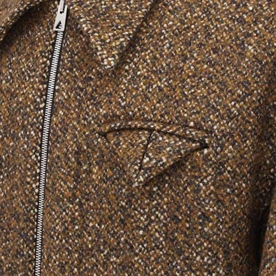 Bottega Veneta FW23 質感斑點拉鍊夾克-赤褐色 646907V3FG02199 Sizing Bottega Veneta FW23 質感斑點拉鍊夾克-赤褐色 646907V3FG02199