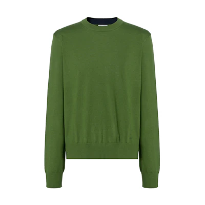 Bottega Veneta Green Crewneck Pullover Sweater SS23 730646V2MS03052