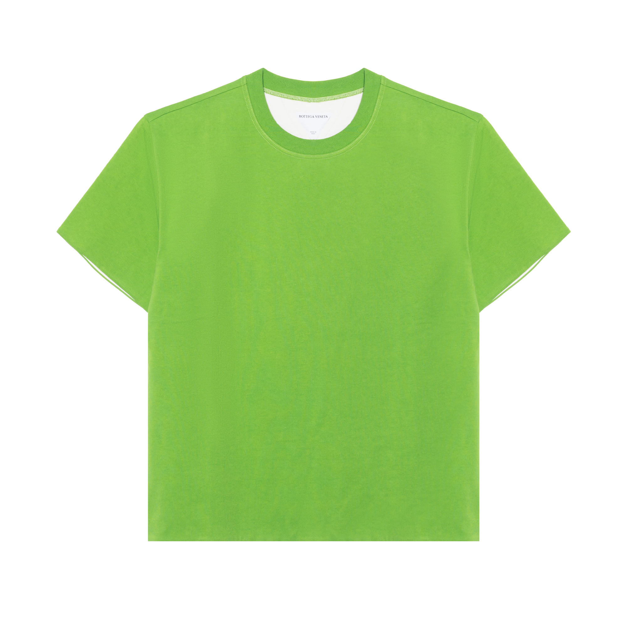 Bottega Veneta Green Double Knit Crew Neck T-Shirt 661788V16E03271