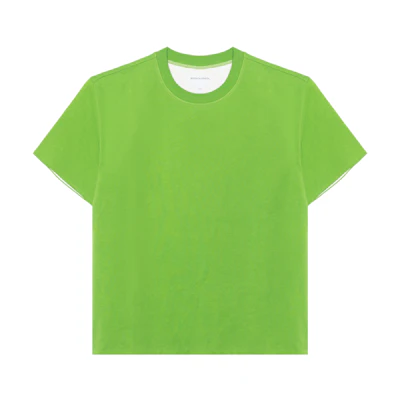 Bottega Veneta Green Double Knit Crew Neck T-Shirt 661788V16E03271