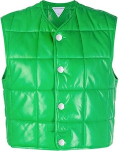 Bottega Veneta 綠色菱格皮革背心 SS22 系列 686402VKLC03708 Buy Bottega Veneta 綠色菱格皮革背心 SS22 系列 686402VKLC03708