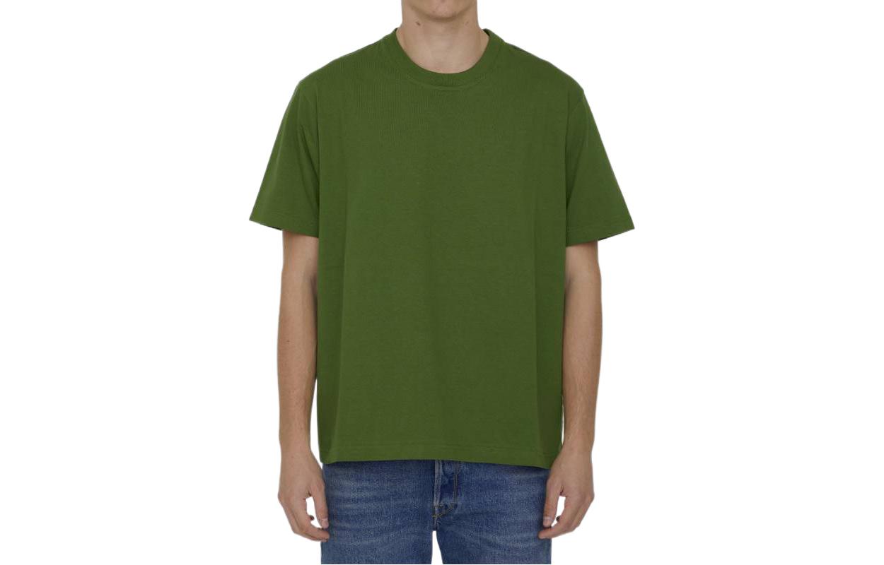 Bottega Veneta Green Solid Crewneck T-Shirt SS23 731254VF1U03052