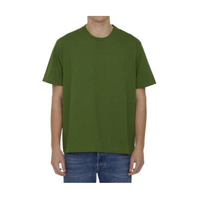 Bottega Veneta Green Solid Crewneck T-Shirt SS23 731254VF1U03052