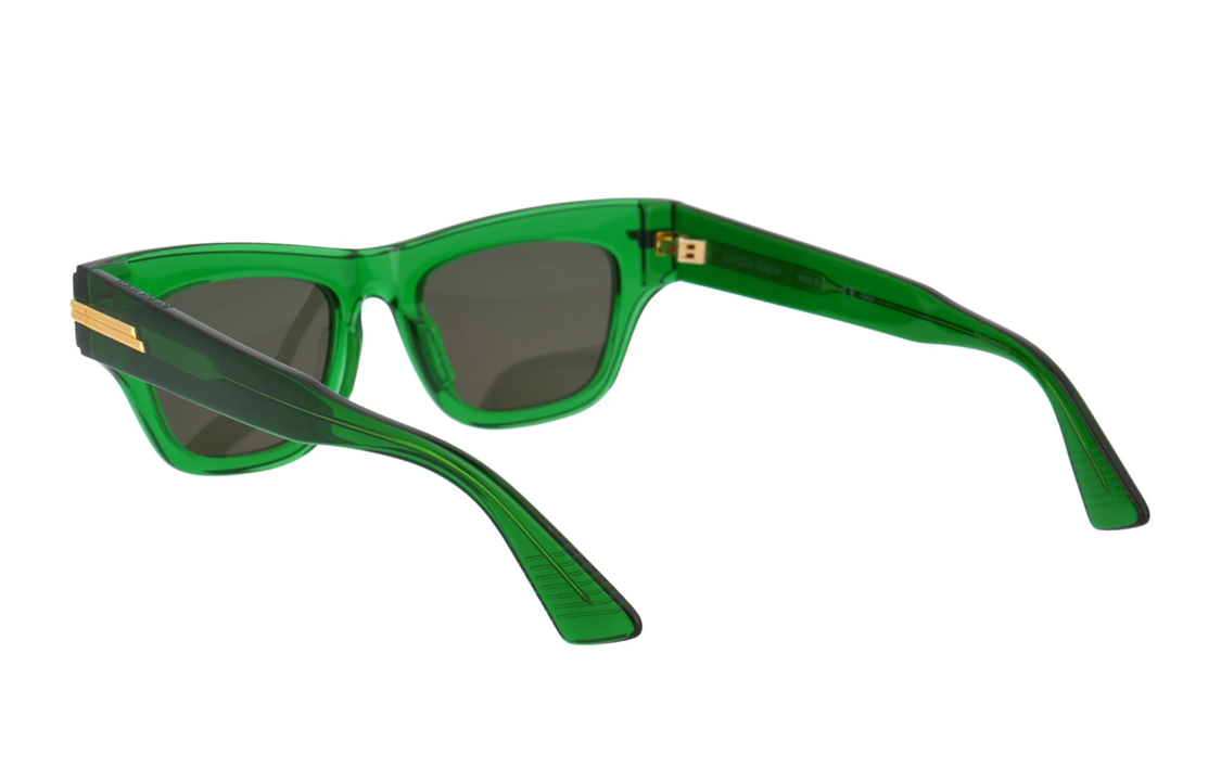 Shop Kacamata Hitam Hijau Bottega Veneta BV1122S004