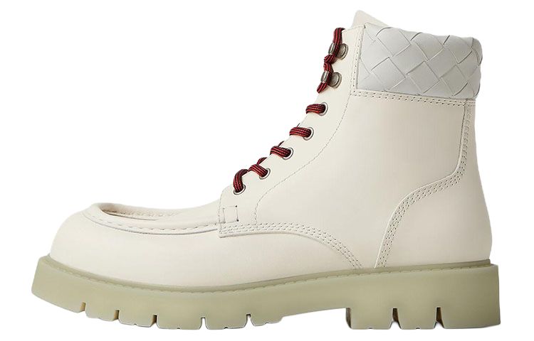 Bottega Veneta Haddock Lace-Up Ankle Boot 'White' 763713-V2WT1-9013