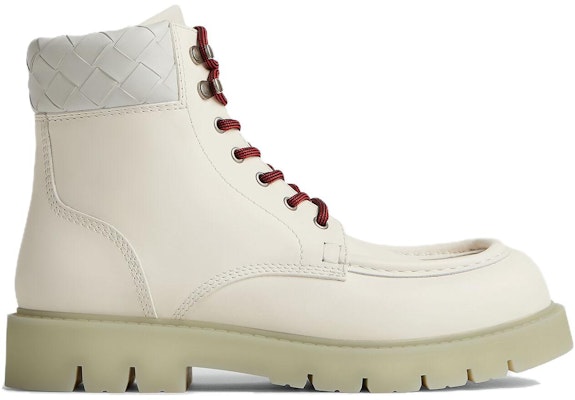 Bottega Veneta Haddock Lace-Up Ankle Boot 'White' 763713-V2WT1-9013 Order Bottega Veneta Haddock Lace-Up Ankle Boot 'White' 763713-V2WT1-9013
