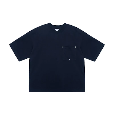 Bottega Veneta Heavy Jersey Relaxed Navy Blue T-Shirt 745093VKLZ04121