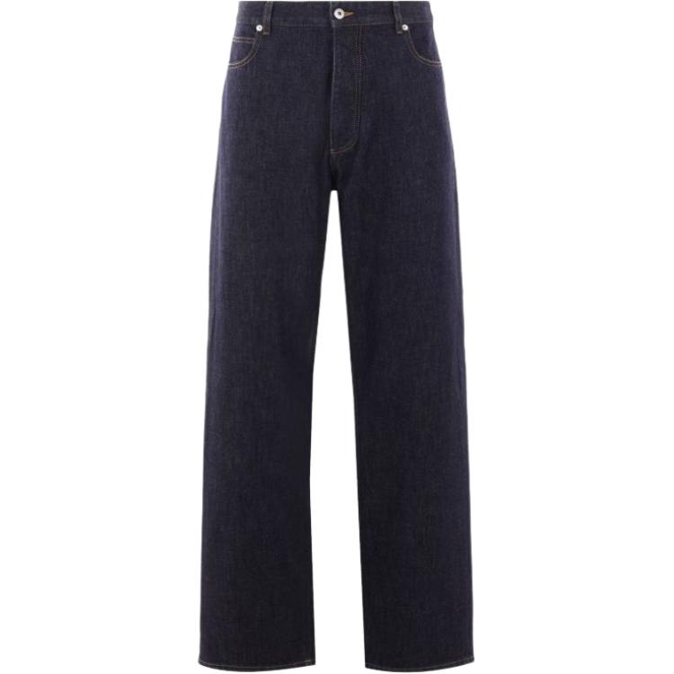 Bottega Veneta Indigo Wide Leg Jeans  Loose Fit Denim Indigo. 813512V0W204245