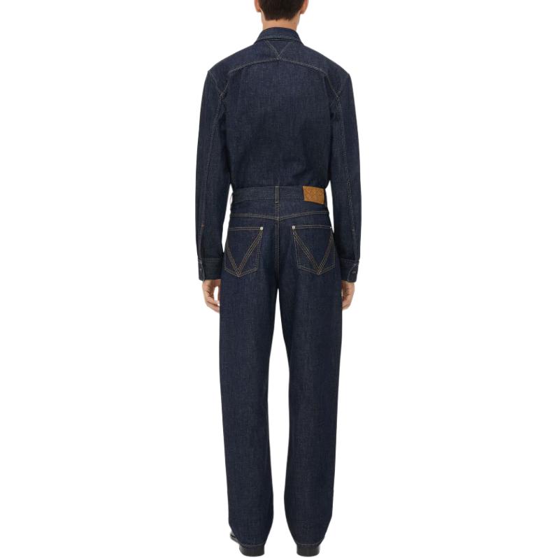 Purchase ボッテガヴェネタ インディゴ ワイドレッグジーンズ ルーズフィット デニム インディゴ 813512V0W204245