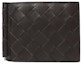 Buy Cartera con Clip Bottega Veneta Intrecciato Marrón/Verde Azulado