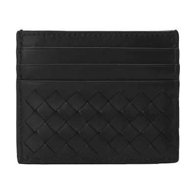 Bottega Veneta Intrecciato Card Case Black