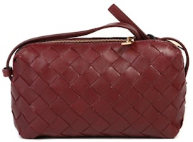 Bottega Veneta Intrecciato Crossbody Bag Red Bottega Veneta Intrecciato Crossbody Bag Red