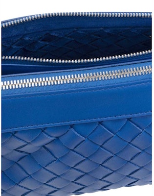 Bottega Veneta Intrecciato Duo Crossbody Cobalt Blue Order Bottega Veneta Intrecciato Duo Crossbody Cobalt Blue