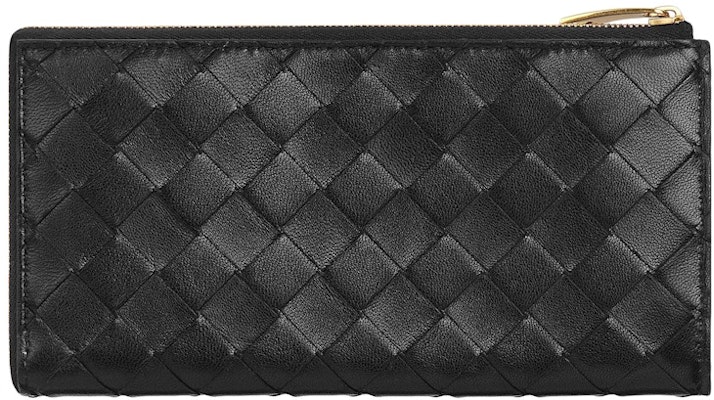 Bottega Veneta Intrecciato Dompet Zip Hitam Buy Bottega Veneta Intrecciato Dompet Zip Hitam