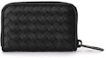 Buy 보테가 베네타 인트레치아토 가죽 동전지갑 (블랙)