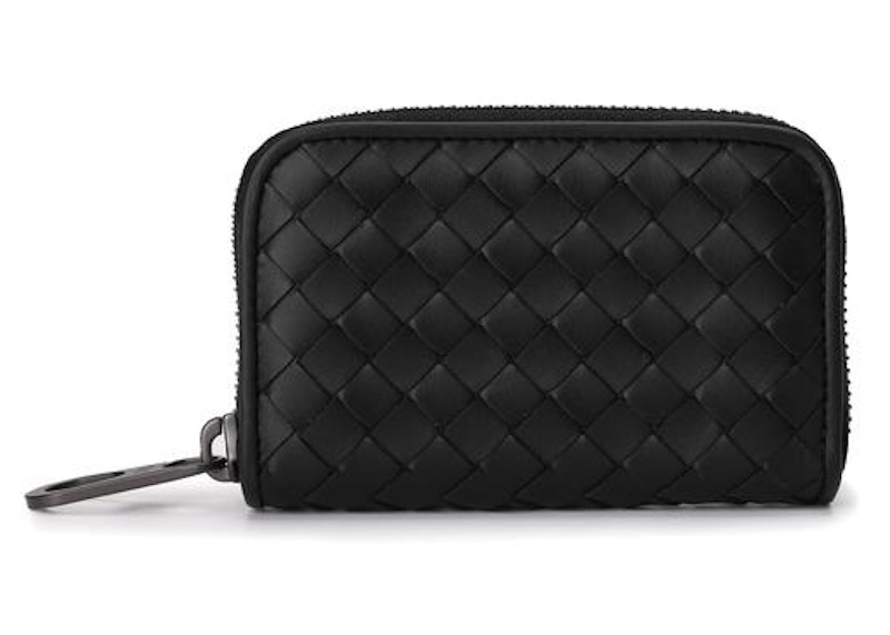Order Dompet Syiling Kulit Hitam Bottega Veneta Intrecciato